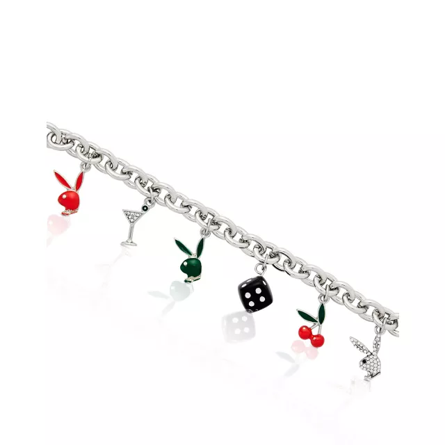 Cherry Playboy Charm Bracelet at Spencer's