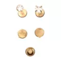Multi-Pack Goldtone CZ Star Heart Labret Lip Rings 5 Pack - 16 Gauge at Spencer's