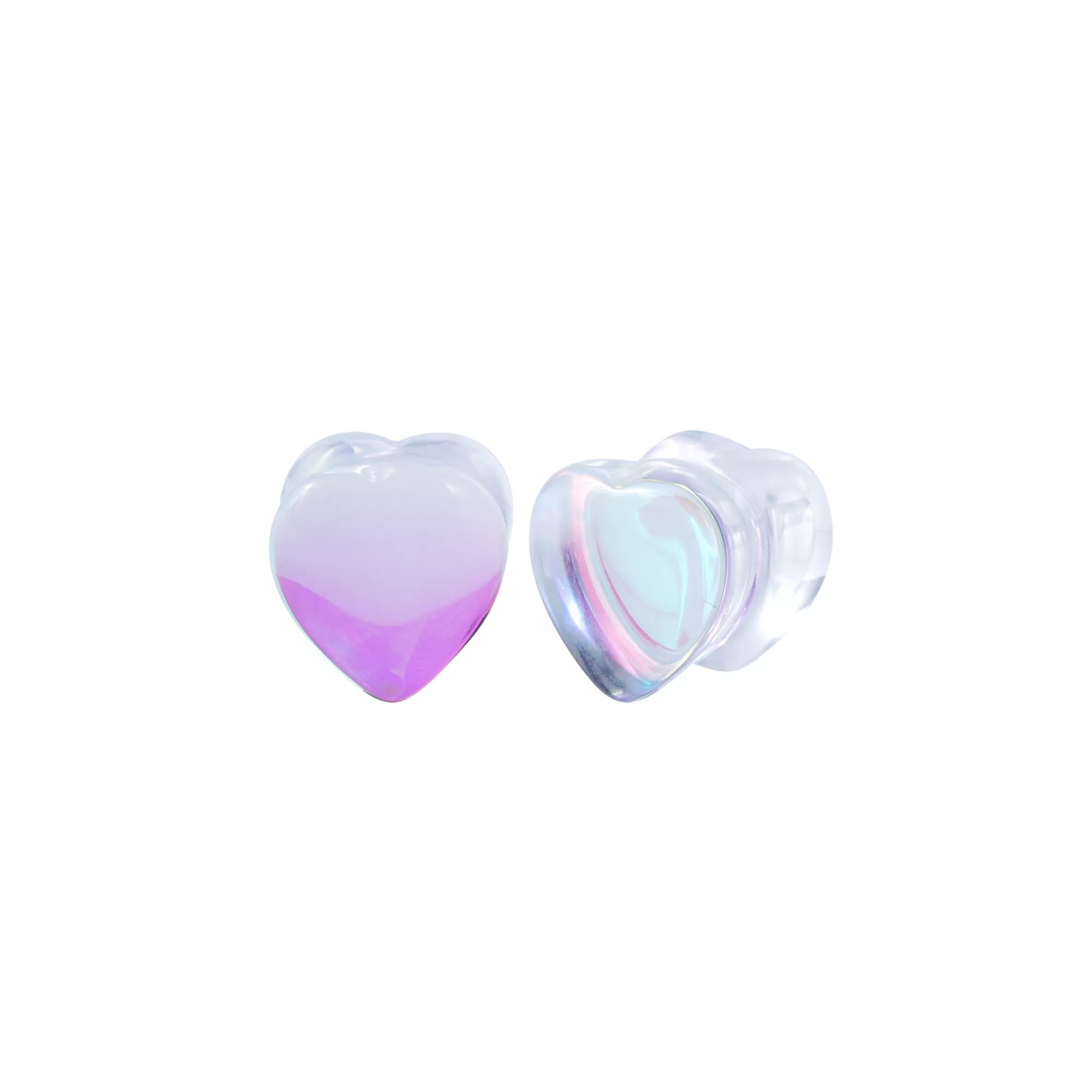 Clear Heart Plugs at Spencer's