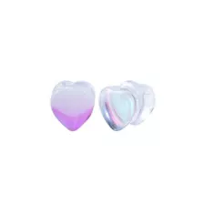 Clear Heart Plugs at Spencer's
