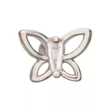Silvertone Butterfly Cartilage Earring - 16 Gauge at Spencer's