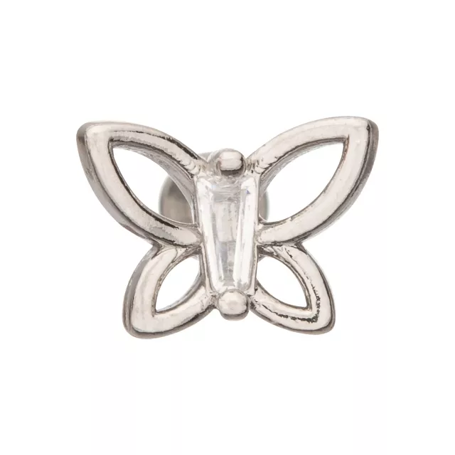 Silvertone Butterfly Cartilage Earring - 16 Gauge at Spencer's