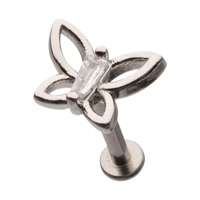 Silvertone Butterfly Cartilage Earring - 16 Gauge at Spencer's