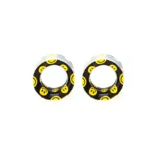 Silicone Smiley Face Double Flare Tunnels at Spencer's