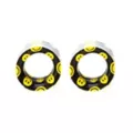 Silicone Smiley Face Double Flare Tunnels at Spencer's