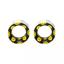 Silicone Smiley Face Double Flare Tunnels at Spencer's