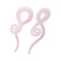 Pink Glass Spiral Tapers at Spencer's