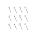 Multi-Pack CZ Square Prong Nose Pins 12 Pack - 20 Gauge at Spencer's
