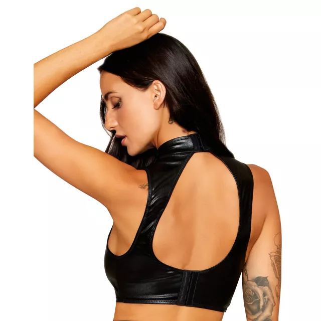 Black Harness Corset at Spencer's
