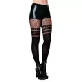 Fishnet Athletic Stripe Tights at Spencer's