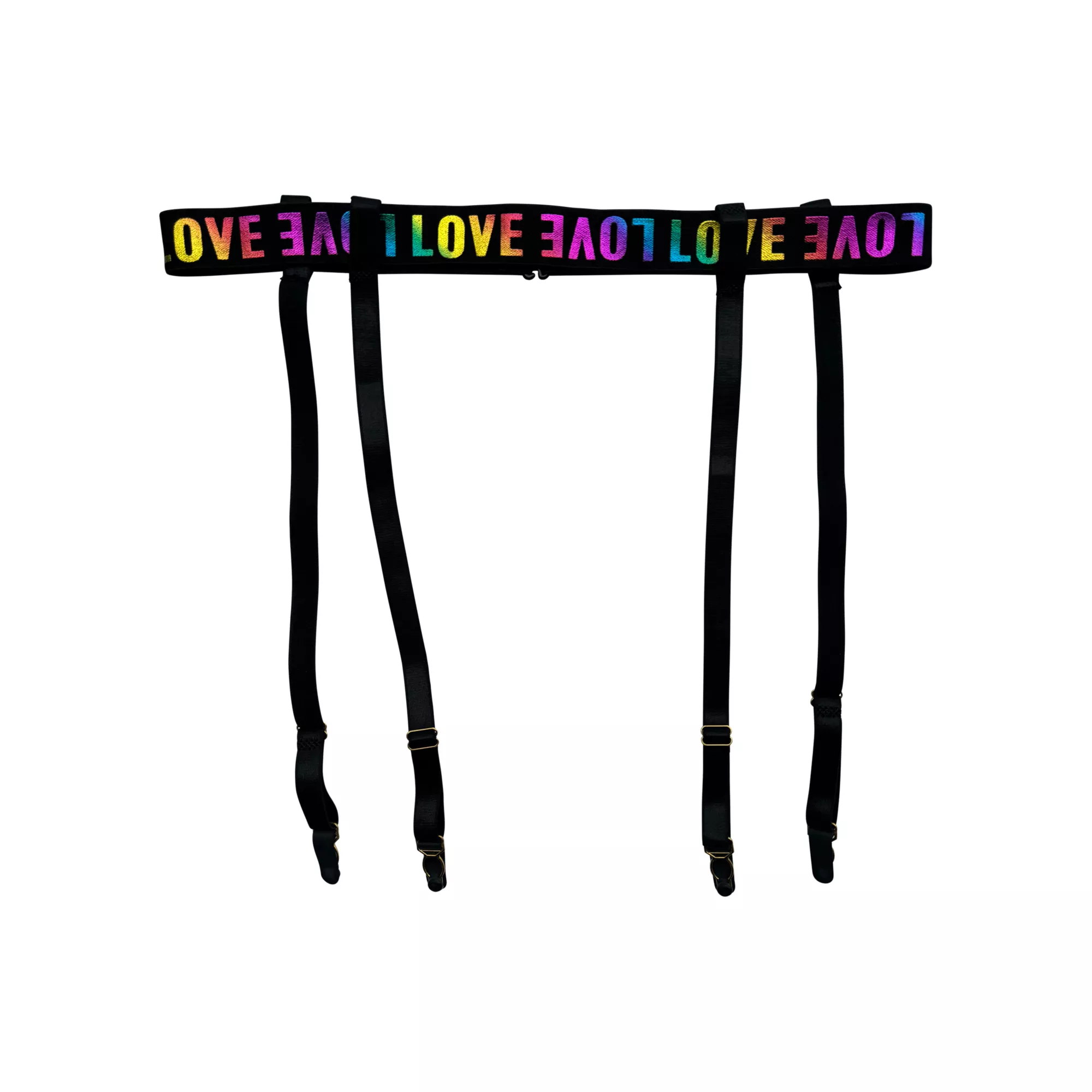 Rainbow Love Pride Garters at Spencer's