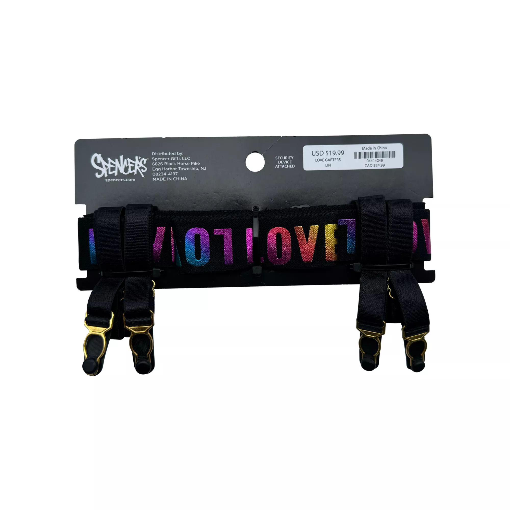 Rainbow Love Pride Garters at Spencer's