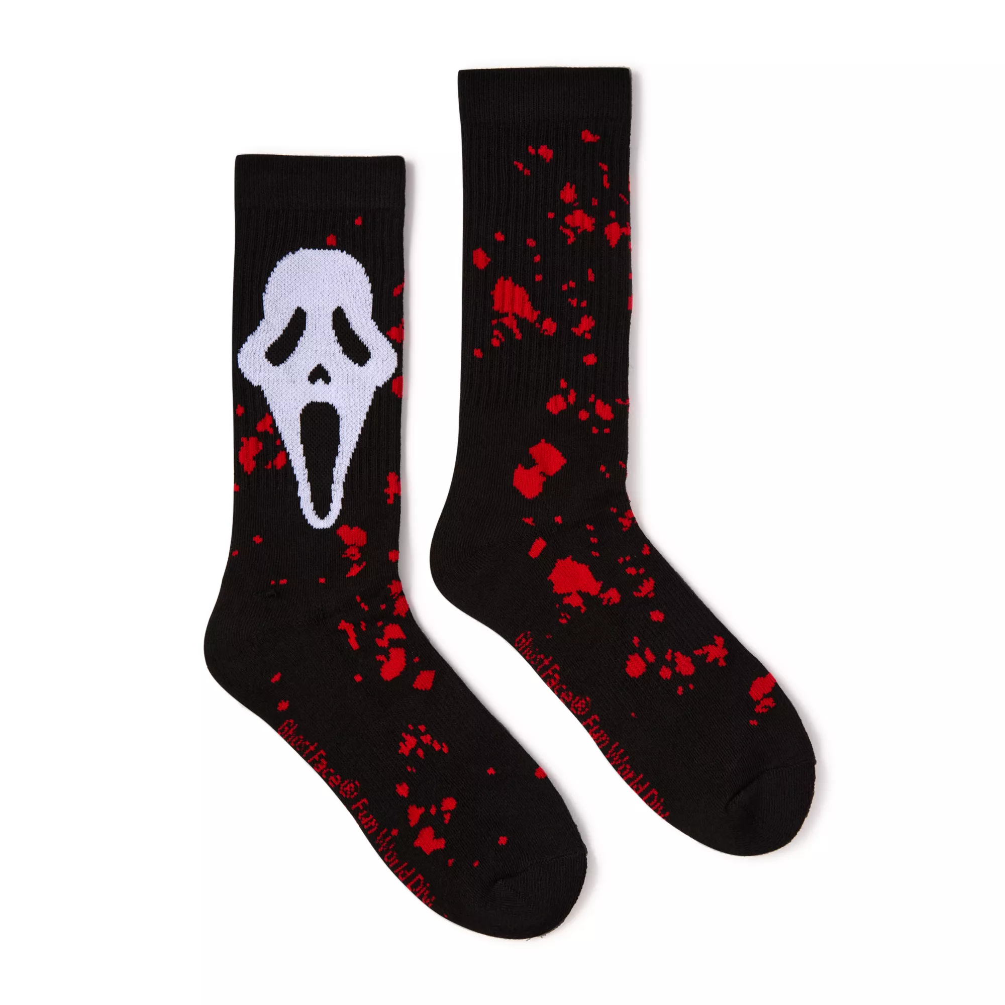 Bloody Ghost Face Crew Socks