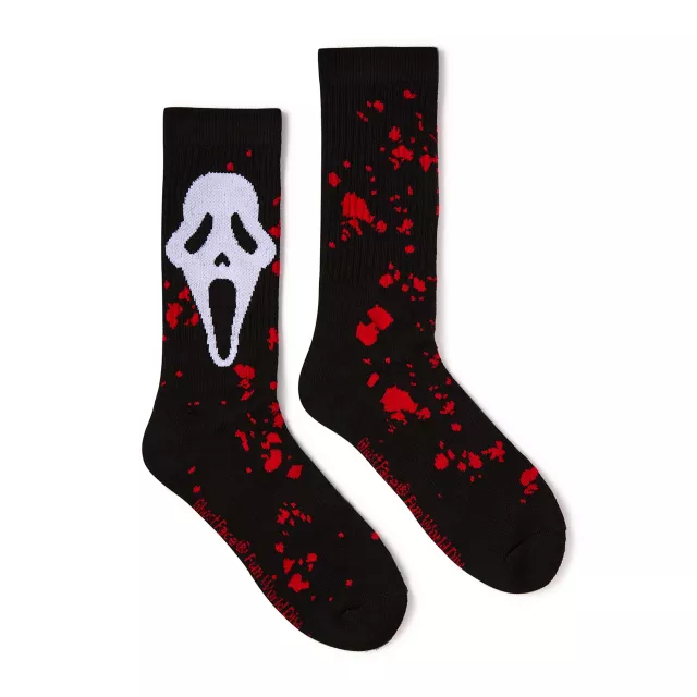 Bloody Ghost Face Crew Socks