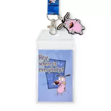 Courage the Cowardly Dog Poses Charm Lanyard at Spencer's