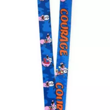 Courage the Cowardly Dog Poses Charm Lanyard at Spencer's