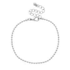 Multi-Pack Heart and Bow Chain Bracelets - 5 Pack at Spencer's