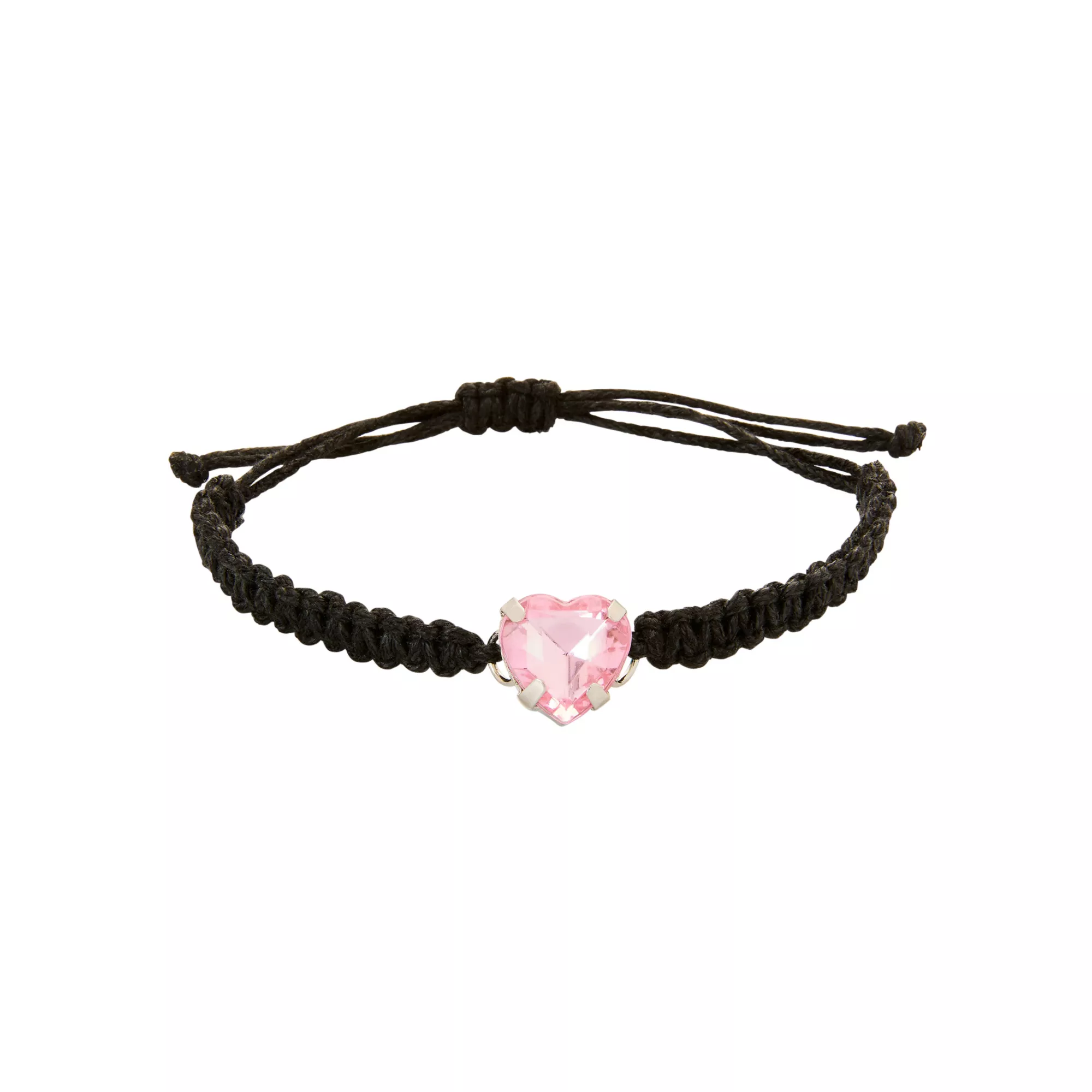 Multi-Pack Heart and Bow Chain Bracelets - 5 Pack at Spencer's