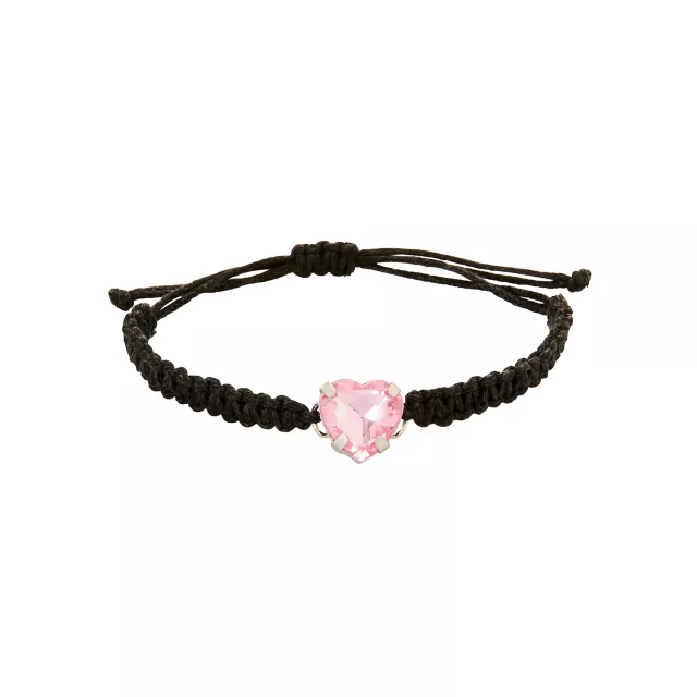 Multi-Pack Heart and Bow Chain Bracelets - 5 Pack at Spencer's