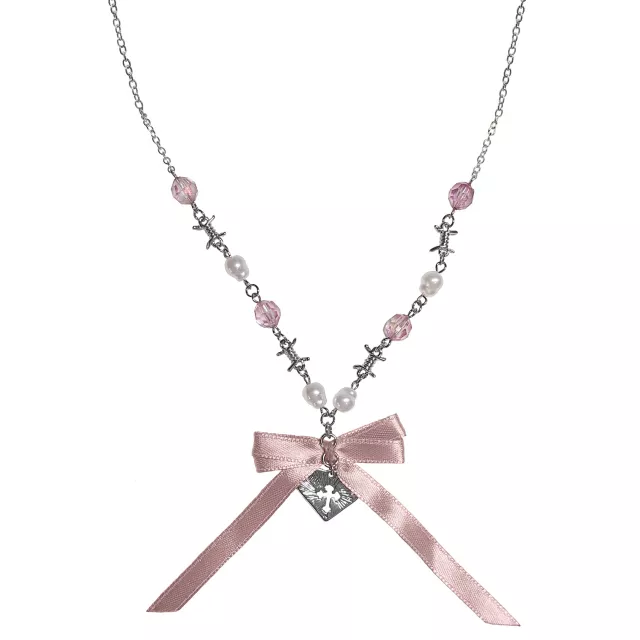 Heart Barbed Wire Chain Necklace at Spencer's