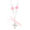 Pink Bow Cross Necklace at Spencer's