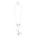 Pink Bow Cross Necklace at Spencer's