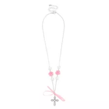 Pink Bow Cross Necklace at Spencer's