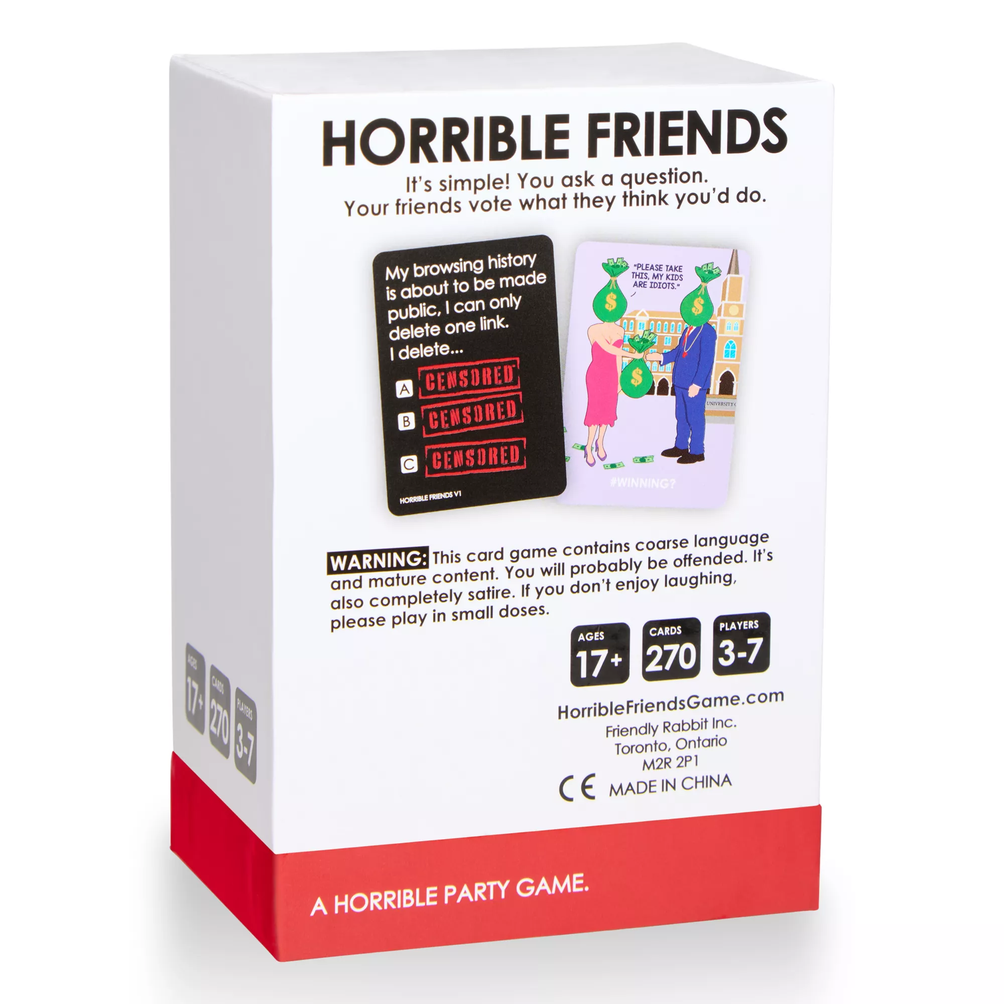 Horrible Friends Party Game at Spencer's