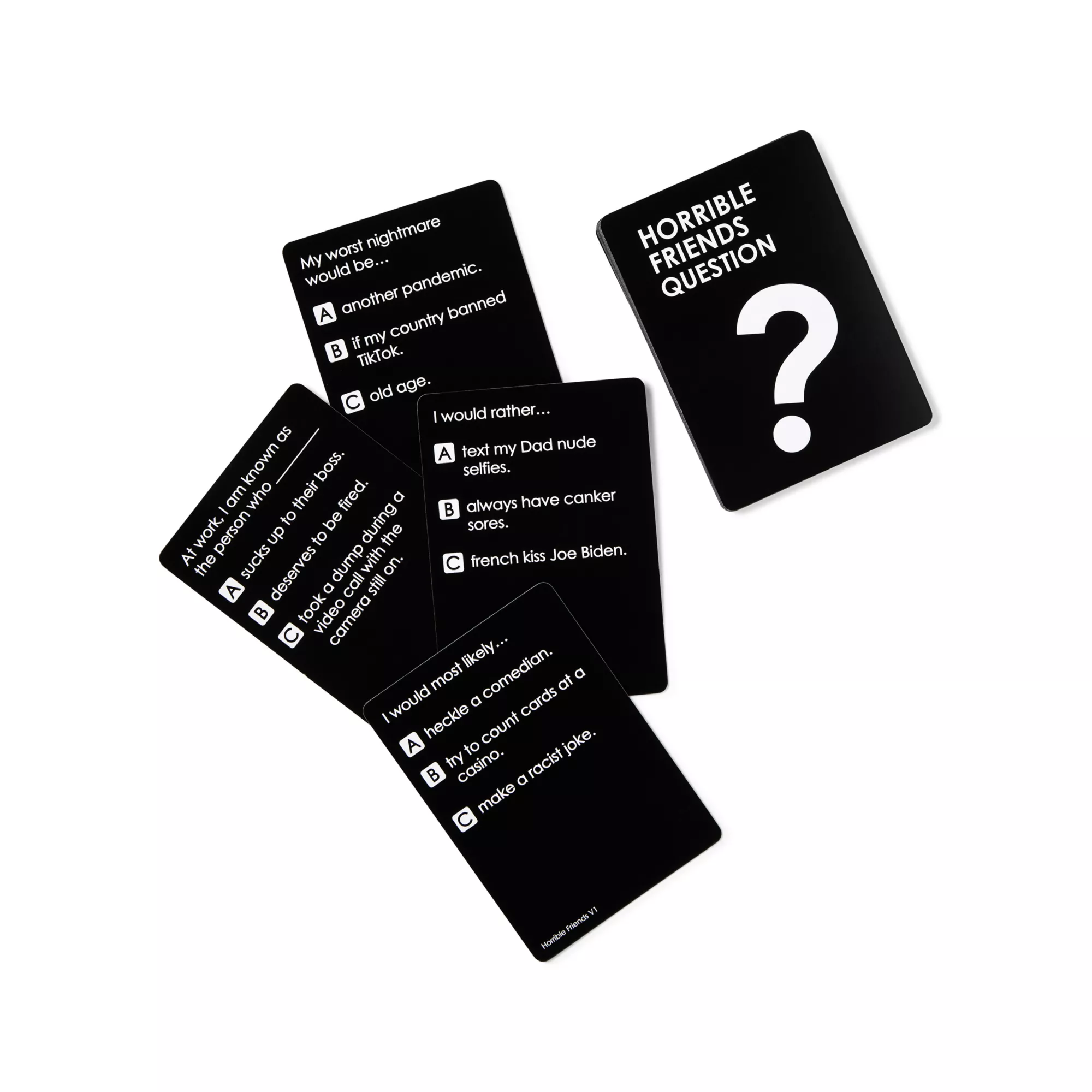 Horrible Friends Party Game at Spencer's