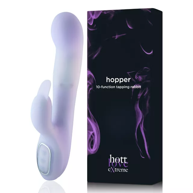 Hopper Tapping Rabbit Vibrator - Hott Love Extreme at Spencer's