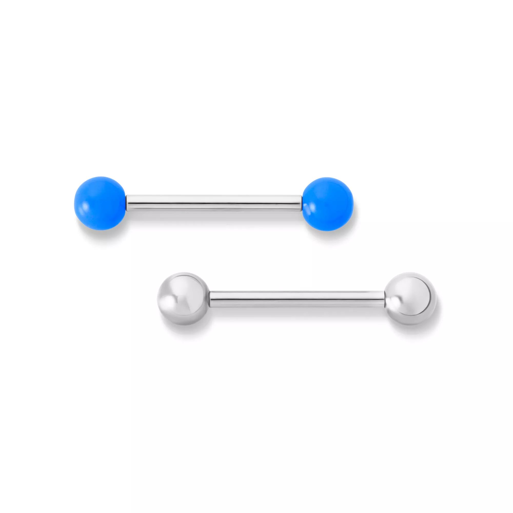 Kayla Malecc Multi-Pack Titanium Barbells with Blue Ends 2 Pack - 14 Gauge at Spencer's