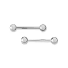 Kayla Malecc Multi-Pack Titanium Barbells with Silvertone Ends 2 Pack - 14 Gauge at Spencer's