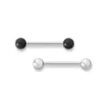 Kayla Malecc Multi-Pack Titanium Barbells with Black Ends 2 Pack - 14 Gauge at Spencer's