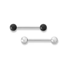 Kayla Malecc Multi-Pack Titanium Barbells with Black Ends 2 Pack - 14 Gauge at Spencer's