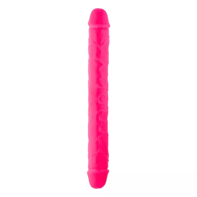 Hott Love Extreme Glow in the Dark Double D-Light Double-Ended Dildo at Spencer's