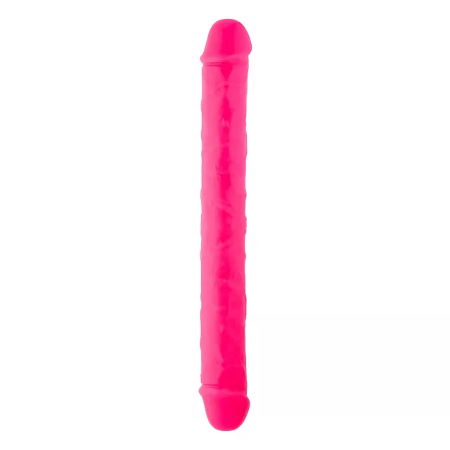 Hott Love Extreme Glow in the Dark Double D-Light Double-Ended Dildo at Spencer's