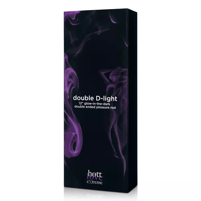 Hott Love Extreme Glow in the Dark Double D-Light Double-Ended Dildo at Spencer's