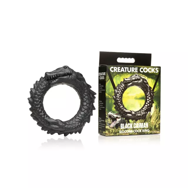 Creature Cocks Black Caiman Cock Ring at Spencer's