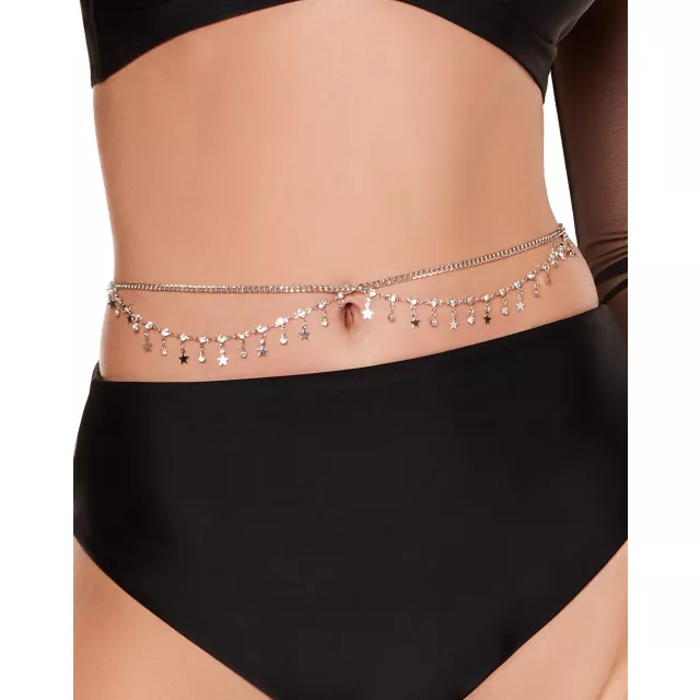 Bling Star Waist Chain at Spencer's