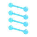Multi-Pack Glow in the Dark Bioflex Blue Barbells 4 Pack - 14 Gauge at Spencer's