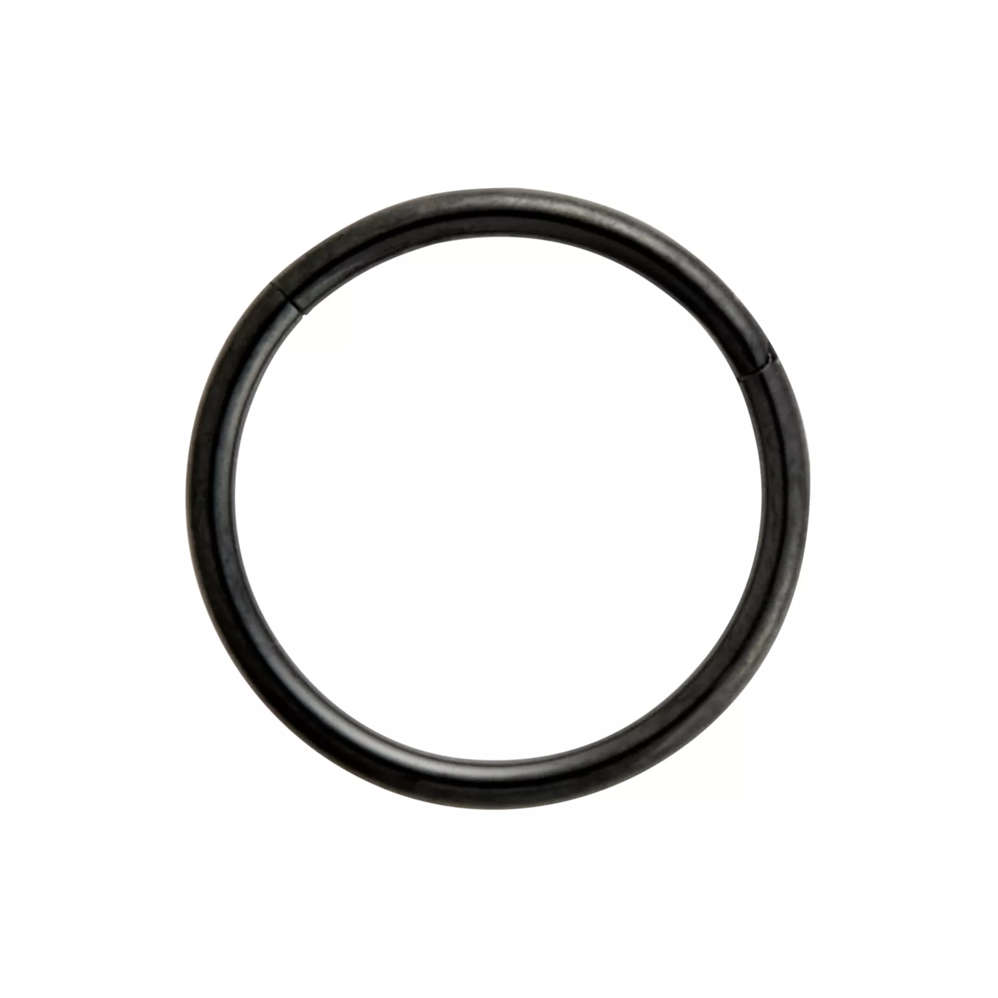 Black Titanium Hinged Hoop Ring - 20 Gauge