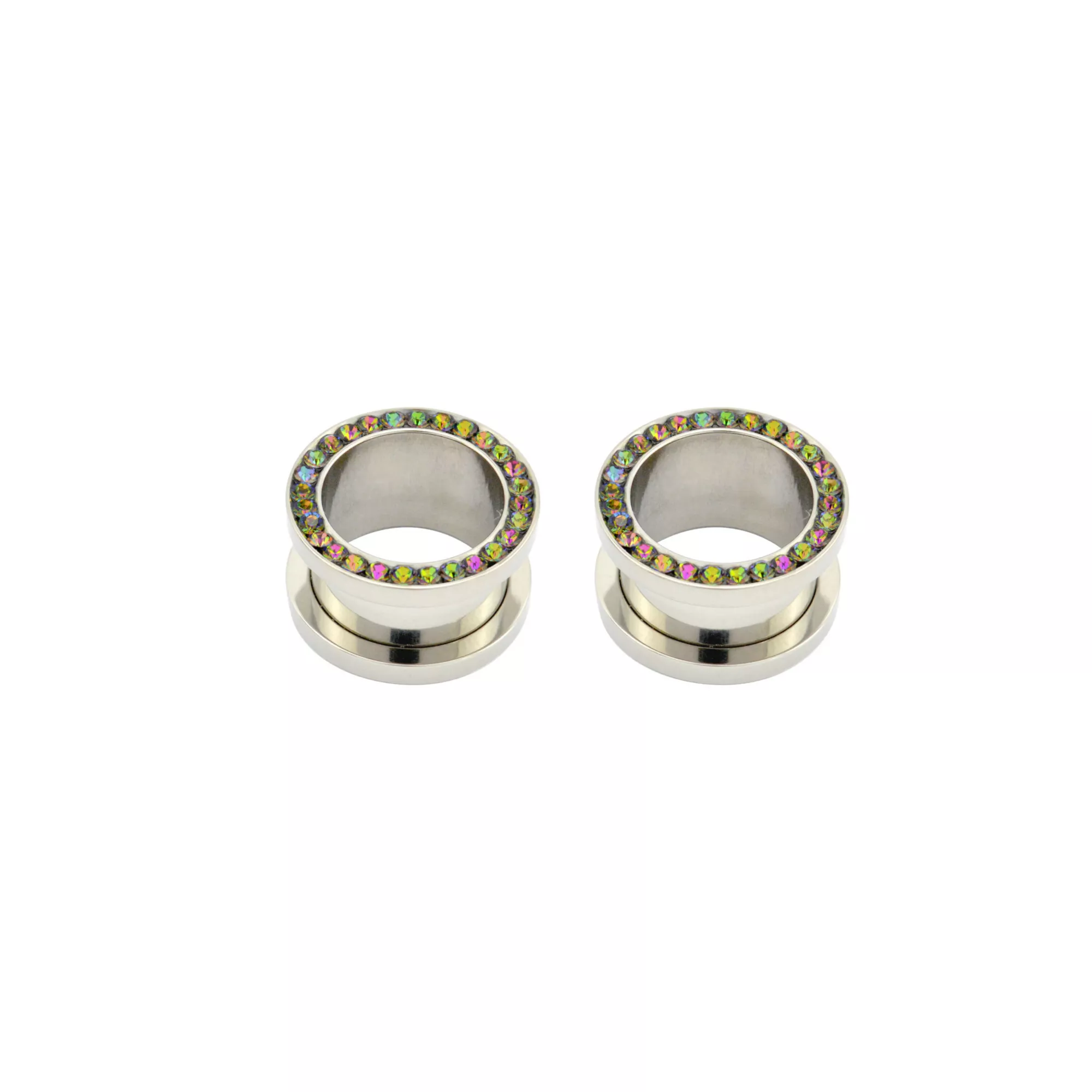 CZ Silvertone Titanium Tunnels at Spencer's