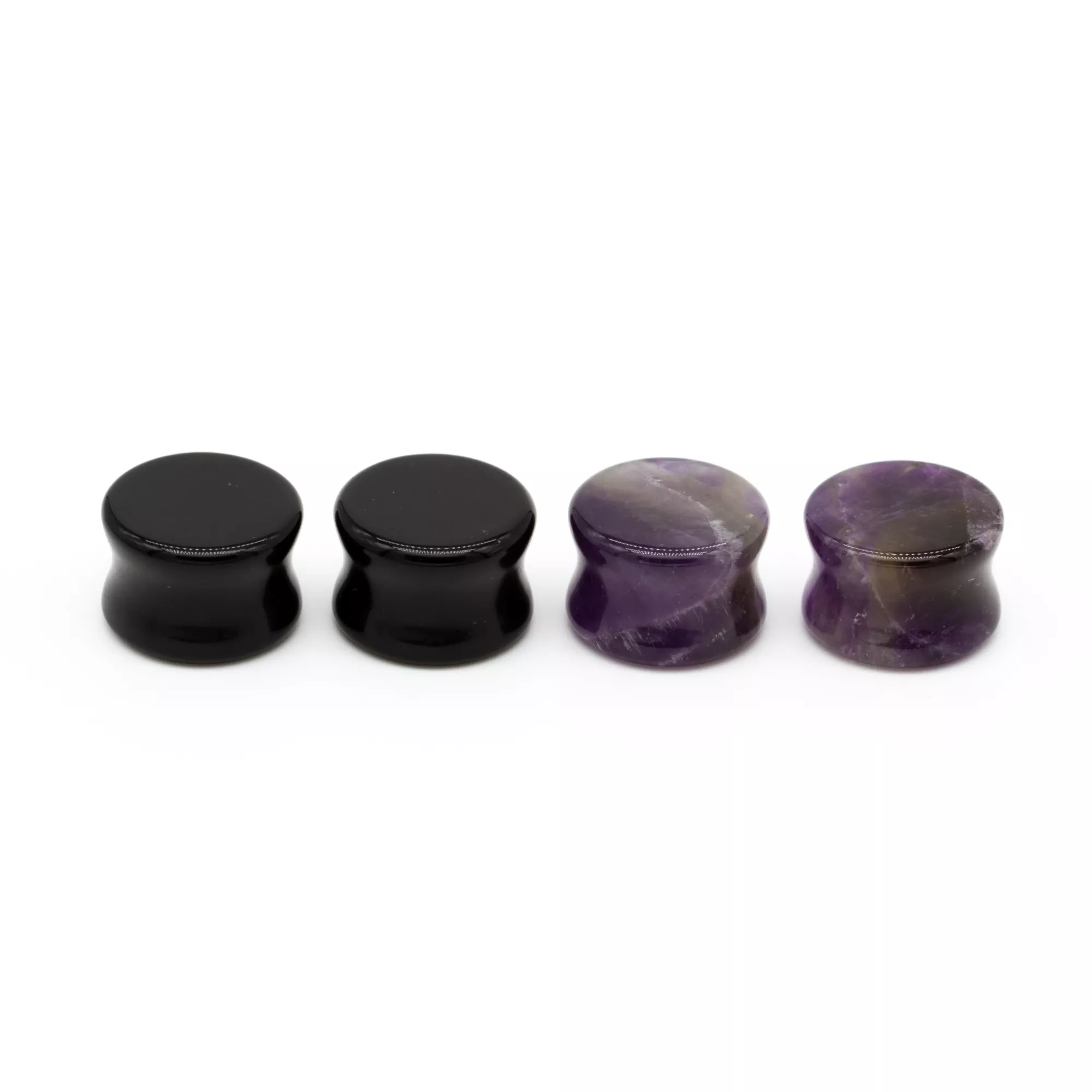 Multi-Pack Obsidian and Charoite Stone Plugs - 2 Pair at Spencer's