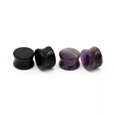 Multi-Pack Obsidian and Charoite Stone Plugs - 2 Pair at Spencer's