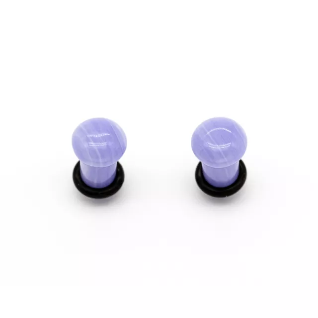 Blue Agate Stone Plugs at Spencer's