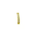 CZ Goldtone Hinged Bar Belly Ring - 14 Gauge at Spencer's