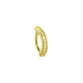 CZ Goldtone Hinged Bar Belly Ring - 14 Gauge at Spencer's