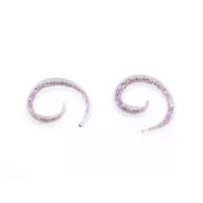 Glitter Dichroic Glass Spiral Tapers at Spencer's