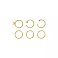 Multi-Pack Gold Plated Hoop Nose Rings 6 Pack - 20 Gauge at Spencer's