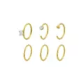 Multi-Pack Gold Plated Hoop Nose Rings 6 Pack - 20 Gauge at Spencer's